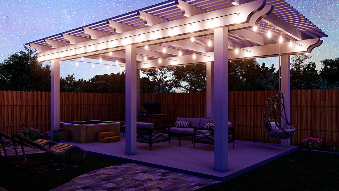 Подсветка фасадов, террас, веранд — акция «Дачный сезон» март-апрель 2026