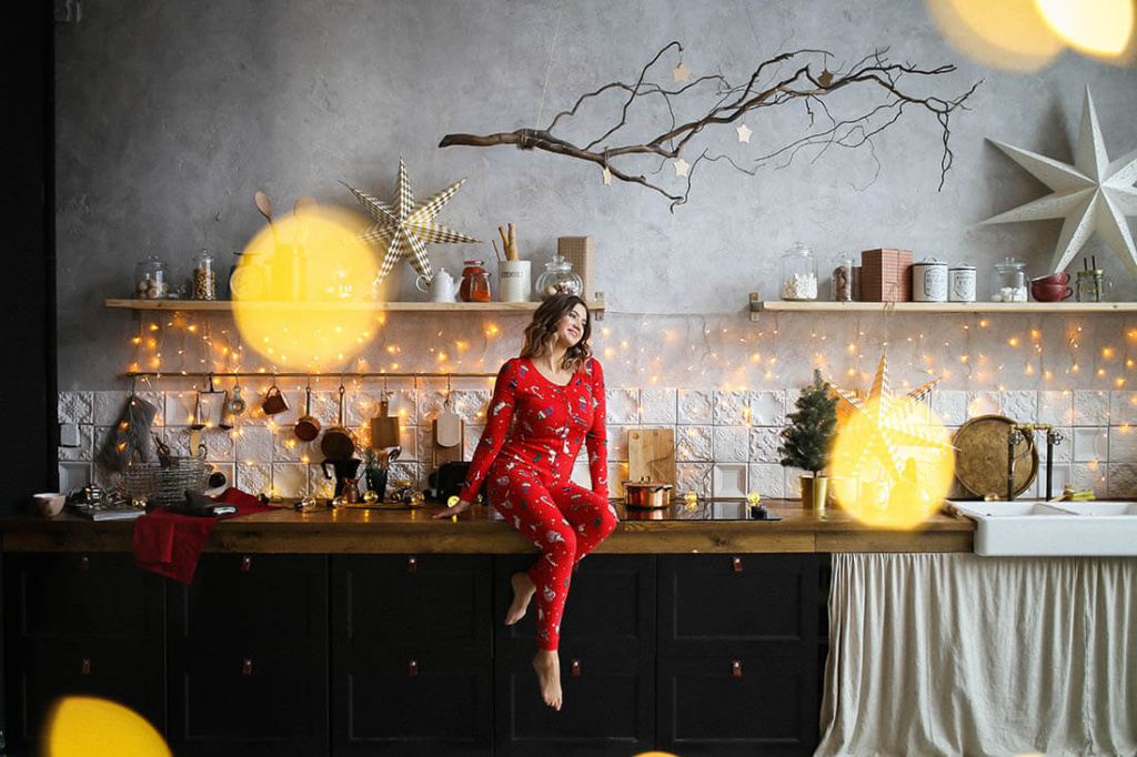 Новогоднее оформление кухни