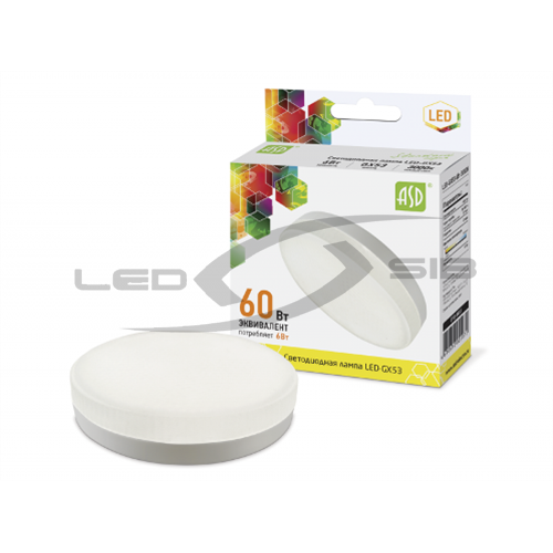 Лампа сд LED-GX53-standard  6.0W 230V 540Lm