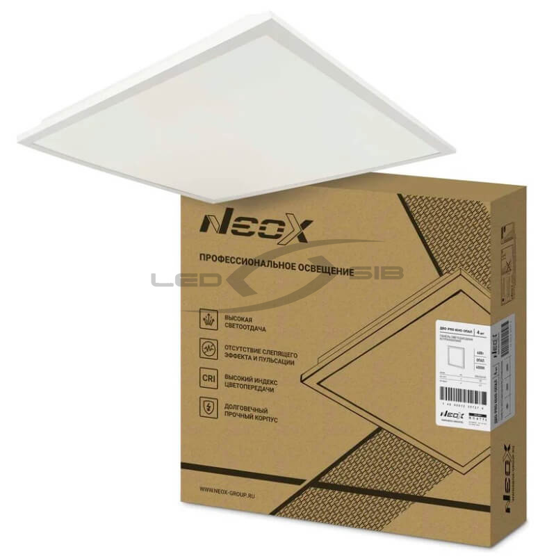 Панель сд ДВО-PRO 4040-ОПАЛ 40W 230V  595х595х30 NEOX