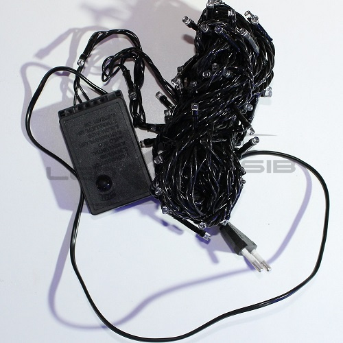 гирлянда сд ls 10 м 220v с контроллером, темный провод, 7w, 100 led, ip 44, 220v Гирлянда сд LS 10 м 220V с контроллером, темный провод, 7W, 100 led, IP 44, 220V