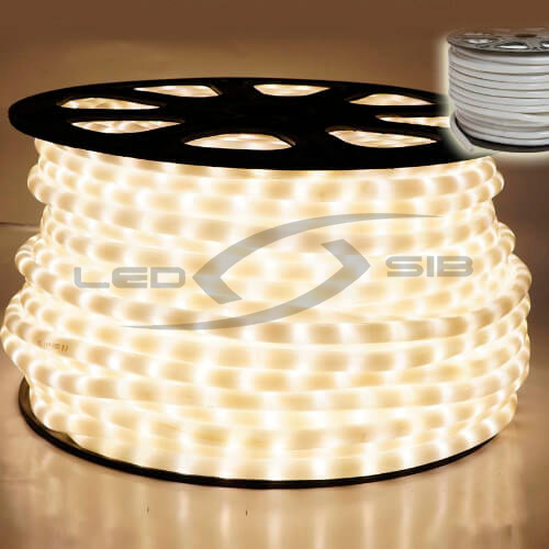 Дюралайт молочный LS LED Круглый, 2 жилы, 36 LED/m 220V (кратность резки 1 метр) Катушка 100м.