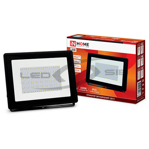 Прожектор сд СДО-8- 50Вт 230В 4750 Лм IP65 IN HOME