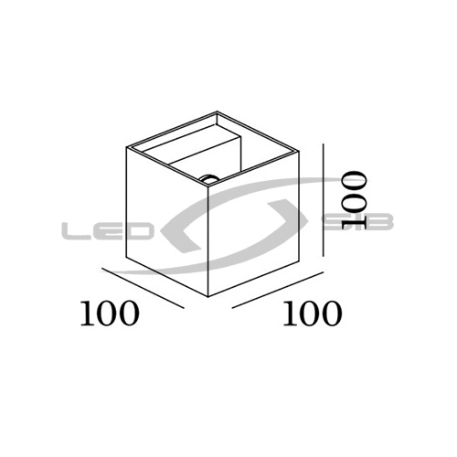 уличный настенный светильник ls box 2.0 led dim двухсторонний черный корпус 2*7w ip65 Уличный настенный светильник LS BOX 2.0 LED DIM двухсторонний черный корпус 2*7W IP65