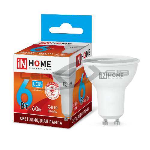 Лампа сд LED-JCDRС-VC 6W 230V GU10 480Lm