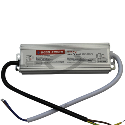 Блок питания влагозащищенный LS серии Slim 36W DC 12V AC 170-265V 3A 110*33*23мм 5Y IP67 НН