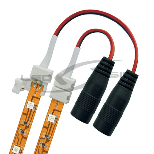 Коннектор 2-х сторонний LS с защёлками для одноцветных СД лент шириной 10 мм (МАМА) 2PIN