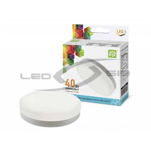лампа сд led-gx53-standard  4.2w 230v 380lm Лампа сд LED-GX53-standard  4.2W 230V 380Lm