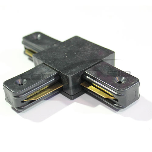 соединитель для шинопровода однофазный т-образный (черный)  Соединитель для шинопровода однофазный Т-образный (черный) 