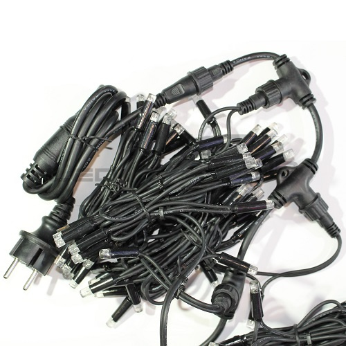 дождь светодиодный ls, 3х2м, 220v, черный провод без контроллера Дождь светодиодный LS, 3х2м, 220V, черный провод без контроллера