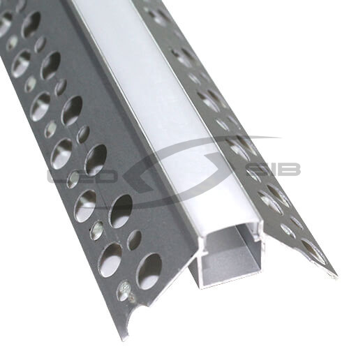 Встраиваемый алюминиевый профиль в гипсокартон (с экраном) LS-YF-845, 2000х45х20 мм     