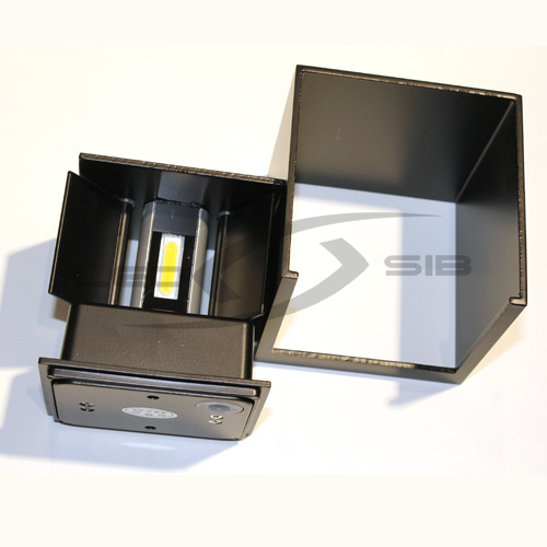 уличный настенный светильник ls box 2.0 led dim двухсторонний черный корпус 2*7w ip65 Уличный настенный светильник LS BOX 2.0 LED DIM двухсторонний черный корпус 2*7W IP65