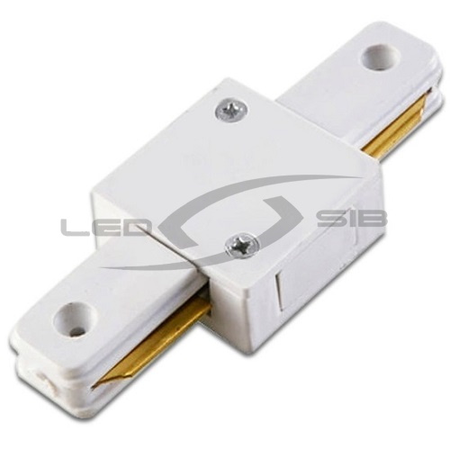 коннектор для трекового светильника однофазный sc-1 прямой белый Коннектор для трекового светильника однофазный SC-1 прямой белый