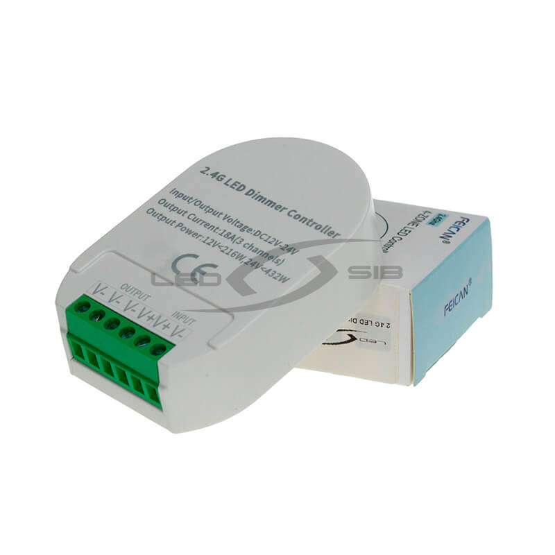 диммер 2,4g на 4 зоны 18а dc12-24v Диммер 2,4G на 4 зоны 18А DC12-24V