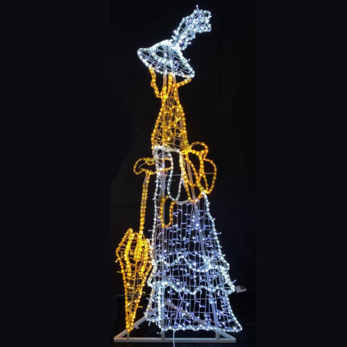 Светодиодная фигура "Дама" LS, ширина 600мм, высота 2000мм IP65 220V