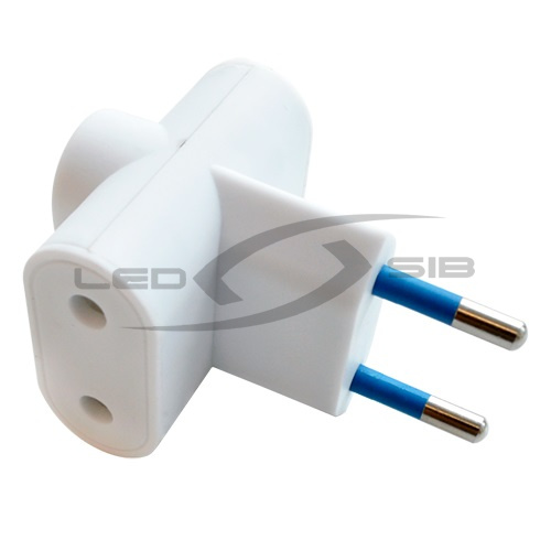 тройник r-3n 3 местн. 10а белый 4372 in home Тройник R-3N 3 местн. 10А белый 4372 IN HOME