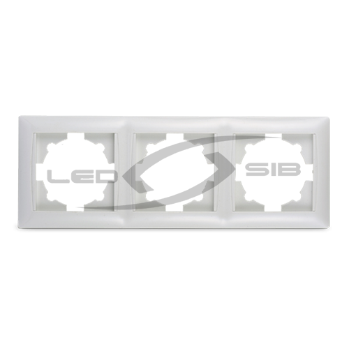 Рамка 3ая VALENZO белая 6303Н