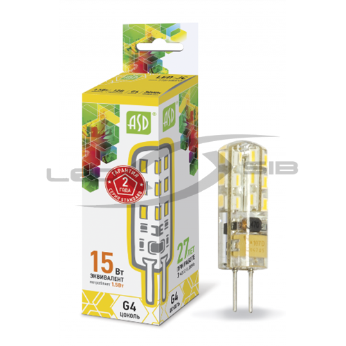 Лампа сд LED-JC-standard 1.5W 12V G4 135Lm