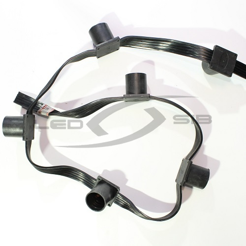 Белт-лайт гибкий проводящий шлейф пятижильный LS Е27 220V шаг 15см (катушка 100 м.)IP65 черн. кабель