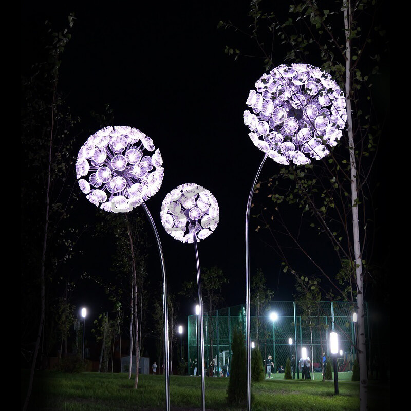 Светодиодный Одуванчик LS 3500мм D1200мм 12/220V (Оптоволокно) FUL COLOR