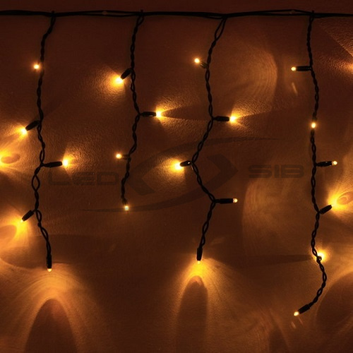 Бахрома LS 3х0.4 с/д 10W 176 led, провод черный, IP 54