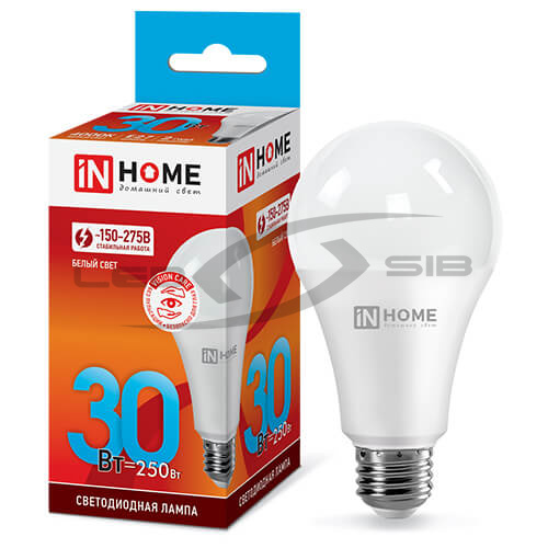 Лампа сд LED-A70-VC 30W 230V Е27 2700 Lm IN HOME