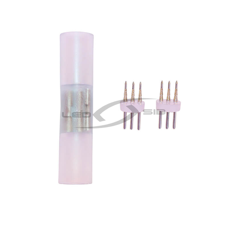 Коннектор LS прямой без иголок для дюралайта круглого (Муфта трехпр, 13мм)