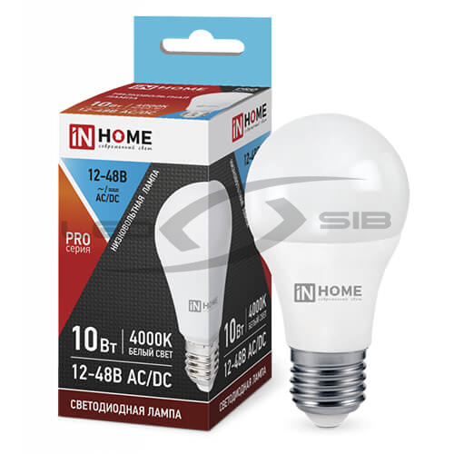Лампа сд низковольтная LED-MO-PRO 10W 12-48V Е27 900Lm IN HOME