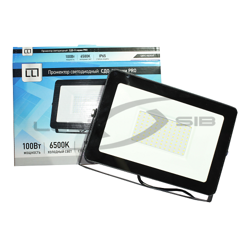 Прожектор сд СДО-5-PRO 100W 230V 6500K 8000Lm IP65