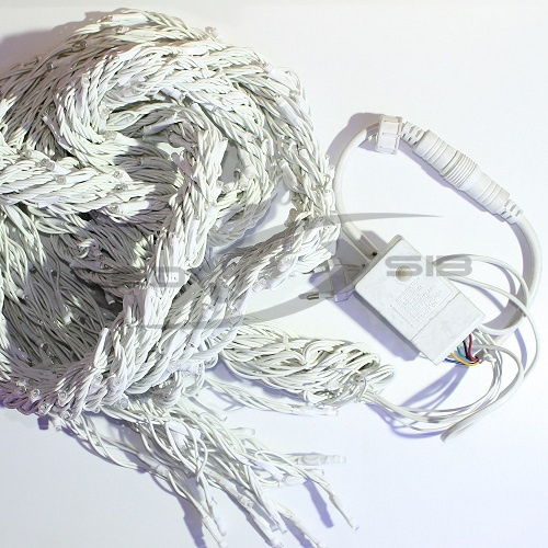 водопад ls 1х3м 220v 50w, белый провод, 640led ip65 Водопад LS 1х3м 220V 50W, белый провод, 640Led IP65