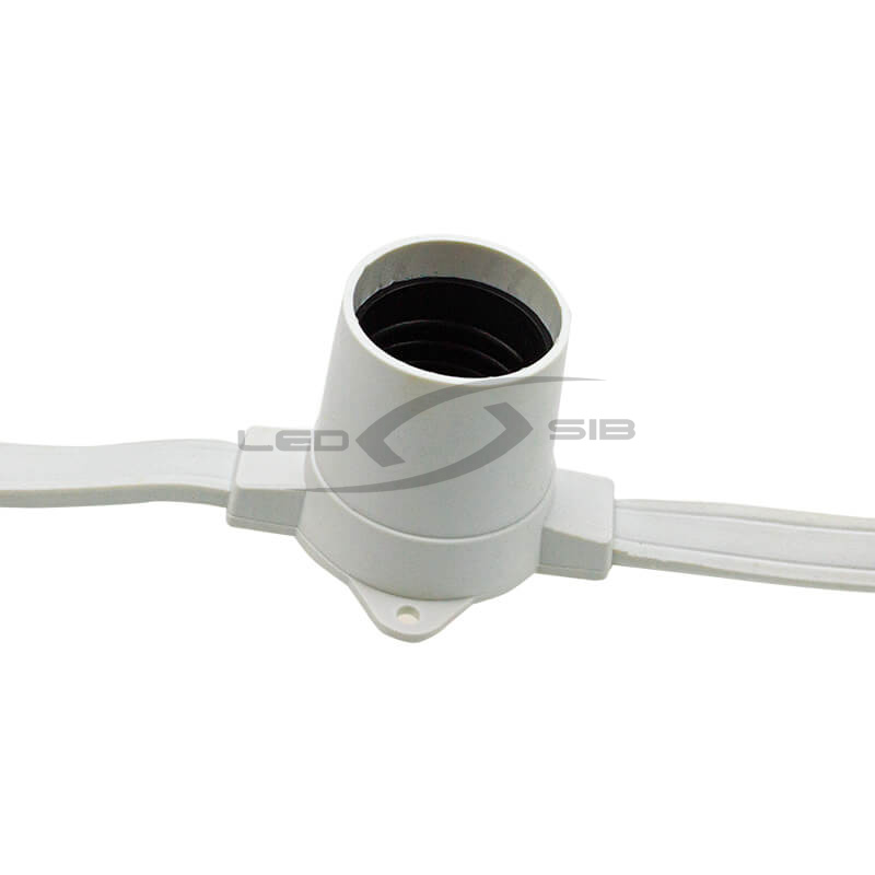 Белт-лайт LS гибкий проводящий шлейф двужильный Е27 220V шаг 20см (катушка 100м),белый провод IP 65