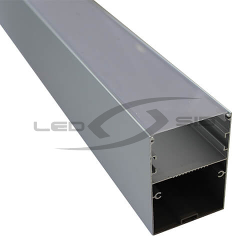 Алюминиевый профиль для линейных светильников (с экраном) LS-YF-BGD-D50-C 2000х50х70мм