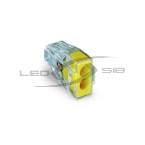 Соединитель кабеля Wago Клемма 2-проводная 0.08-2.5 мм, 250V, ток 24A (прозрачная)