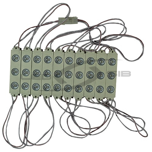 led модуль ls с линзой premium 220v smd2835/3led 98х20х8 max 1.8w, 200 lm ip65 165° по 10шт LED модуль LS с линзой PREMIUM 220V SMD2835/3LED 98х20х8 max 1.8W, 200 Lm IP65 165° по 10шт